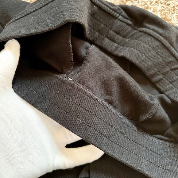 ATM Black Ankle Casual Pants Striped Women’s Size L - Picture 6 of 8